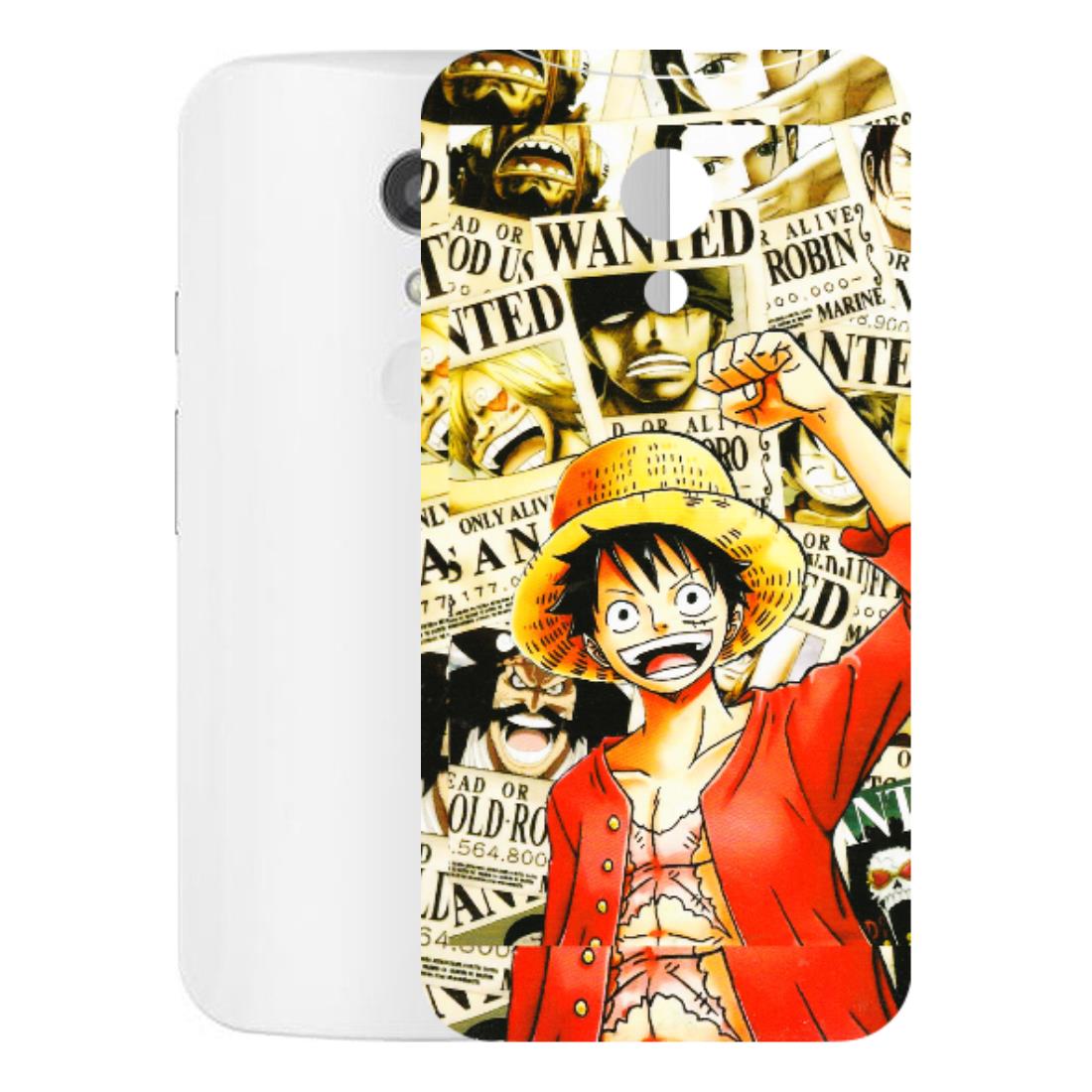 Motorola Phone Skins (All Models) - Luffy Anime - 3D Embossed Finish (L-177) Motorola Moto G2