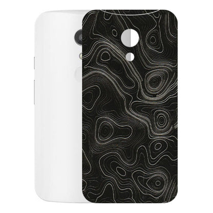 Motorola Phone Skins (All Models) - Black Swirl - 3D Embossed Finish (L-196) Motorola Moto G2