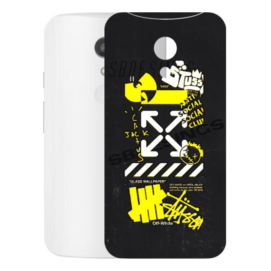 Motorola Phone Skins (All Models) - Anti Social Graffiti - 3D Embossed Finish (L-198) Motorola Moto G2