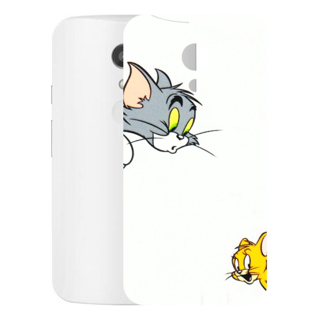 Motorola Phone Skins (All Models) - Cute Tom And Jerry - 3D Embossed Finish (L-220) Motorola Moto G2