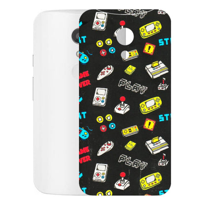 Motorola Phone Skins (All Models) - Gaming Doodles - 3D Embossed Finish (L-224) Motorola Moto G2