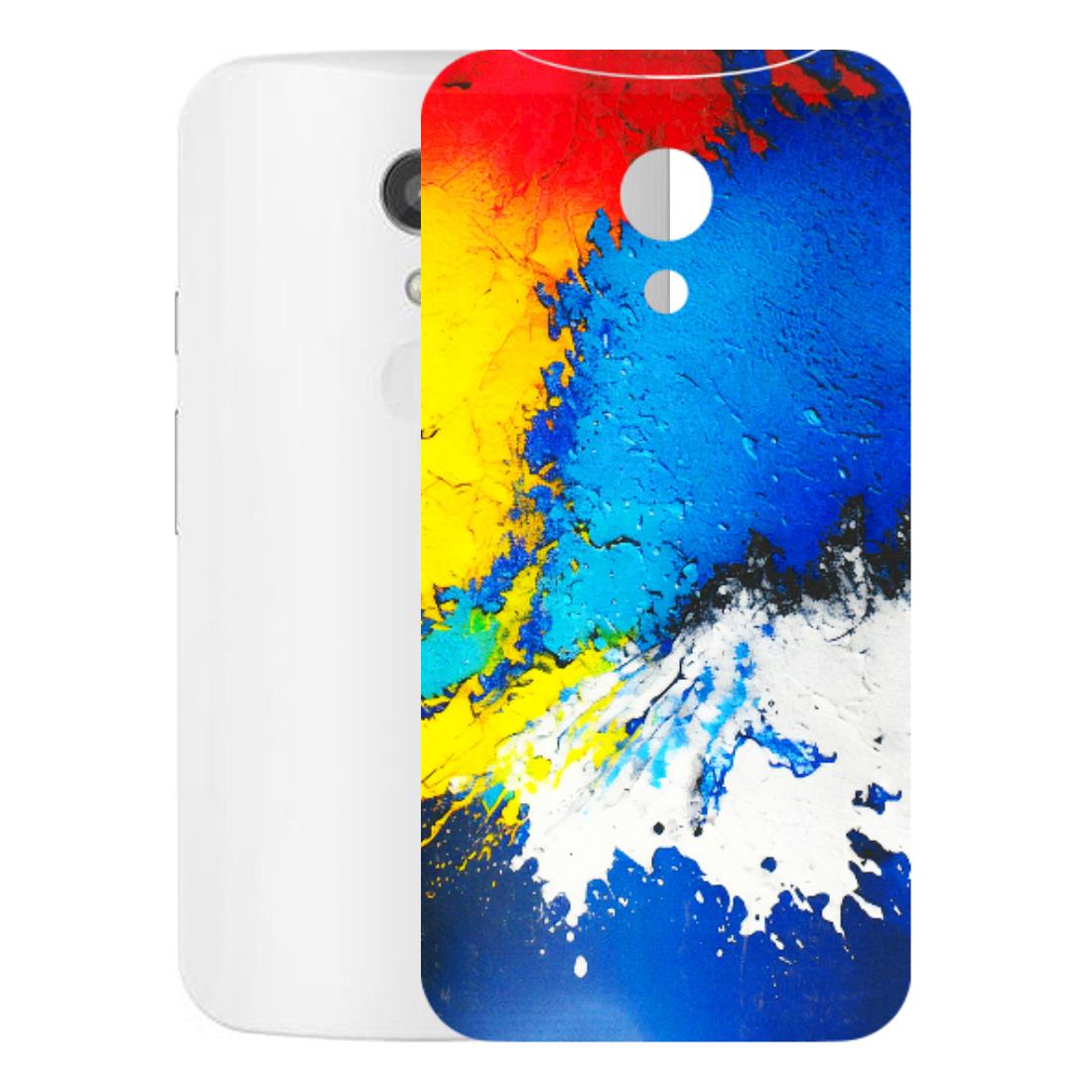 Motorola Phone Skins (All Models) - Acrylic Paint Spill - 3D Embossed Finish (L-229) Motorola Moto G2