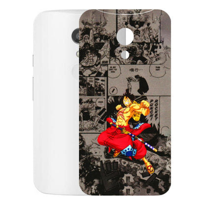 Motorola Phone Skins (All Models) - One Piece Rocket Punch Manga - 3D Embossed Finish (L-25) Motorola Moto G2