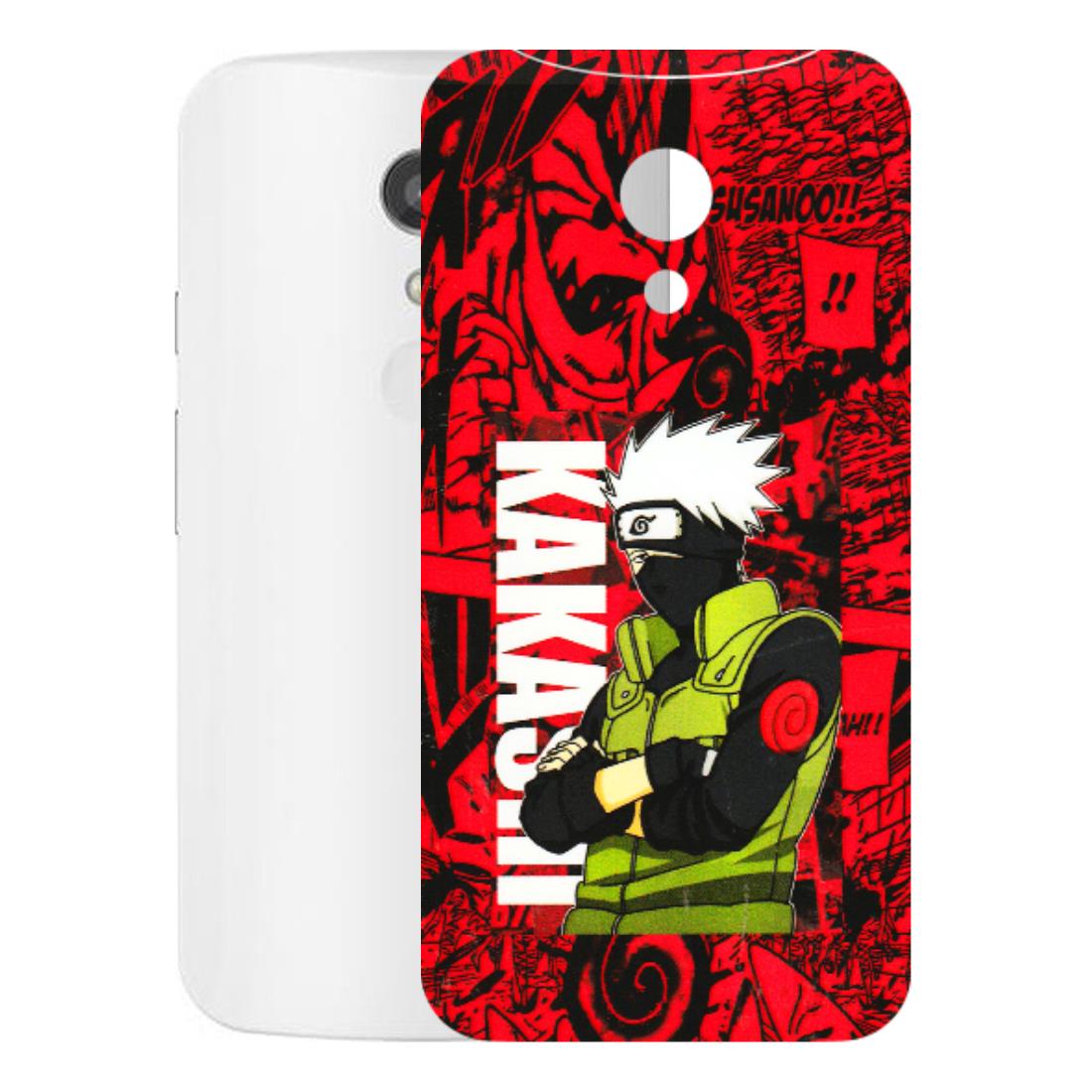 Motorola Phone Skins (All Models) - Kakashi Red Anime - 3D Embossed Finish (L-251) Motorola Moto G2