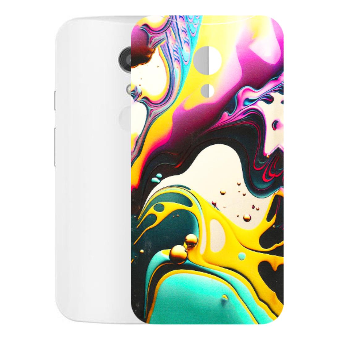 Motorola Phone Skins (All Models) - Multicolor Abstract pattern - 3D Embossed Finish (L-254) Motorola Moto G2