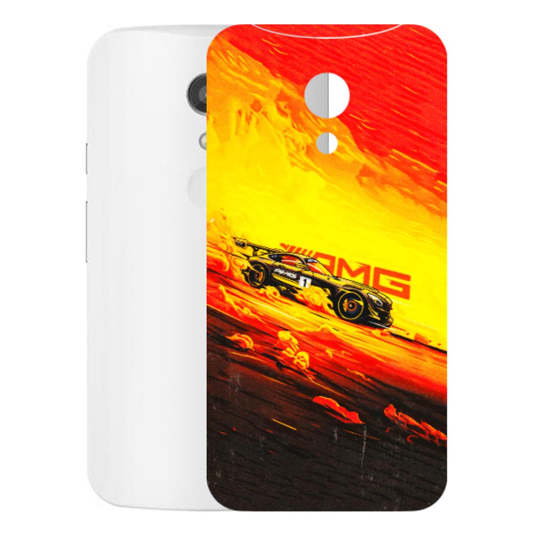 Motorola Phone Skins (All Models) - AMG Car Speed Cover - 3D Embossed Finish (L-256) Motorola Moto G2