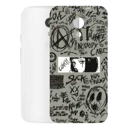 Motorola Phone Skins (All Models) - Never Have Love Anime - 3D Embossed Finish (L-260) Motorola Moto G2