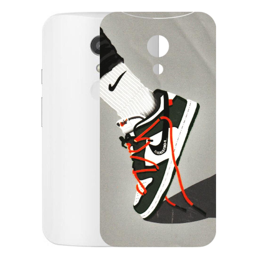 Motorola Phone Skins (All Models) - New Grey Sneaker - 3D Embossed Finish (L-261) Motorola Moto G2