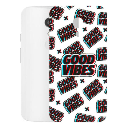 Motorola Phone Skins (All Models) - Good Vibes - 3D Embossed Finish (L-282) Motorola Moto G2