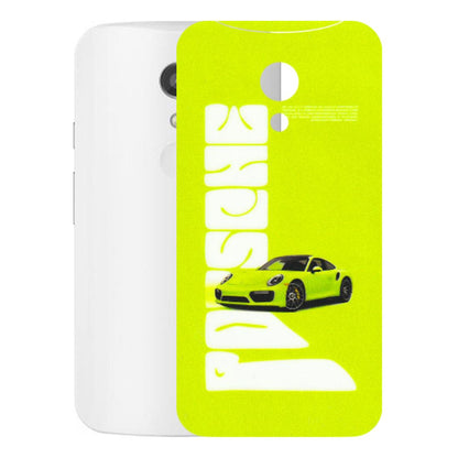 Motorola Phone Skins (All Models) - Lime Green Porche - 3D Embossed Finish (L-30) Motorola Moto G2