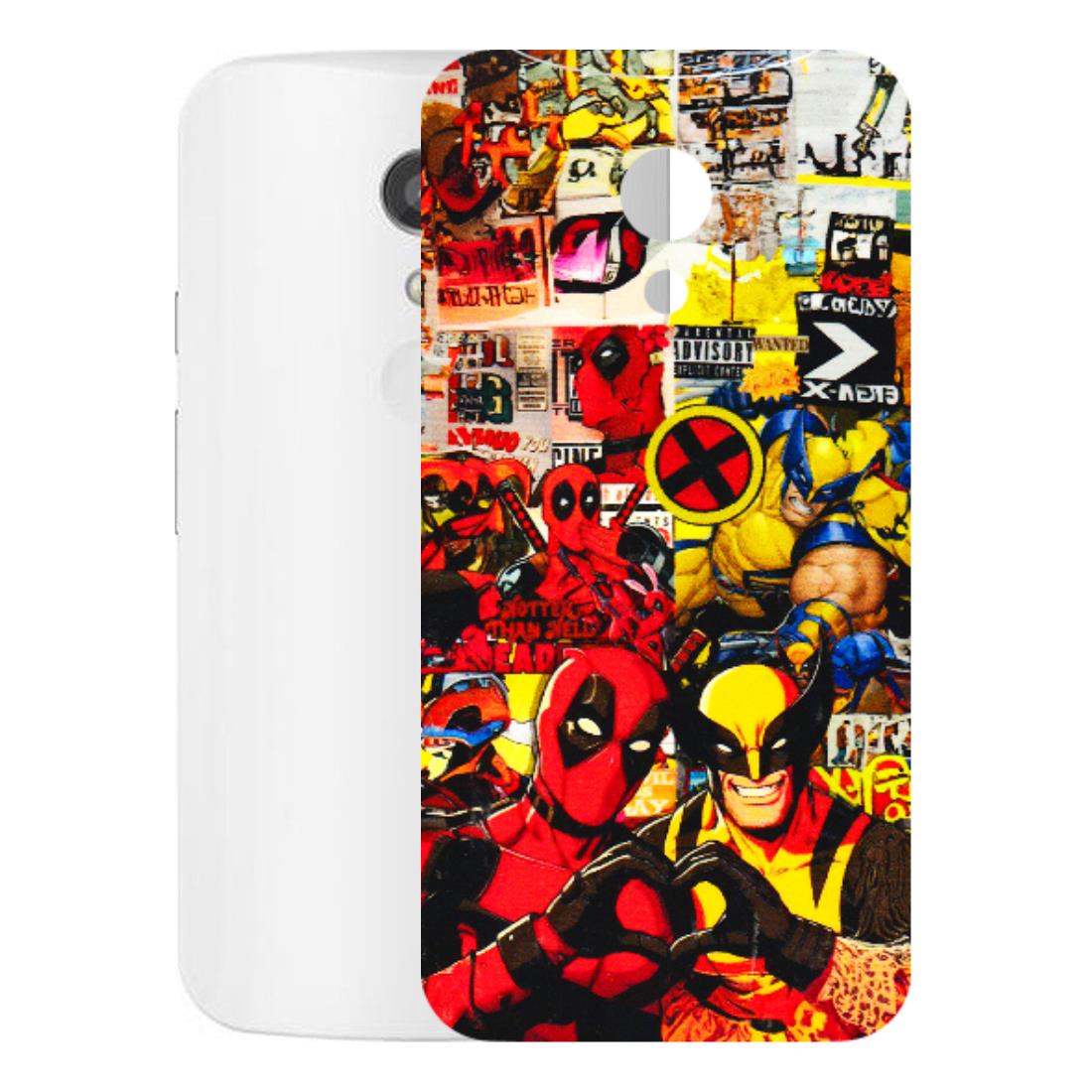 Motorola Phone Skins (All Models) - Spidy Wolverine - 3D Embossed Finish (L-310) Motorola Moto G2