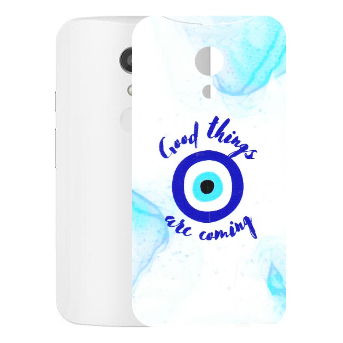 Motorola Phone Skins (All Models) - Evil Eye Good Things Are Coming - 3D Embossed Finish (L-322) Motorola Moto G2