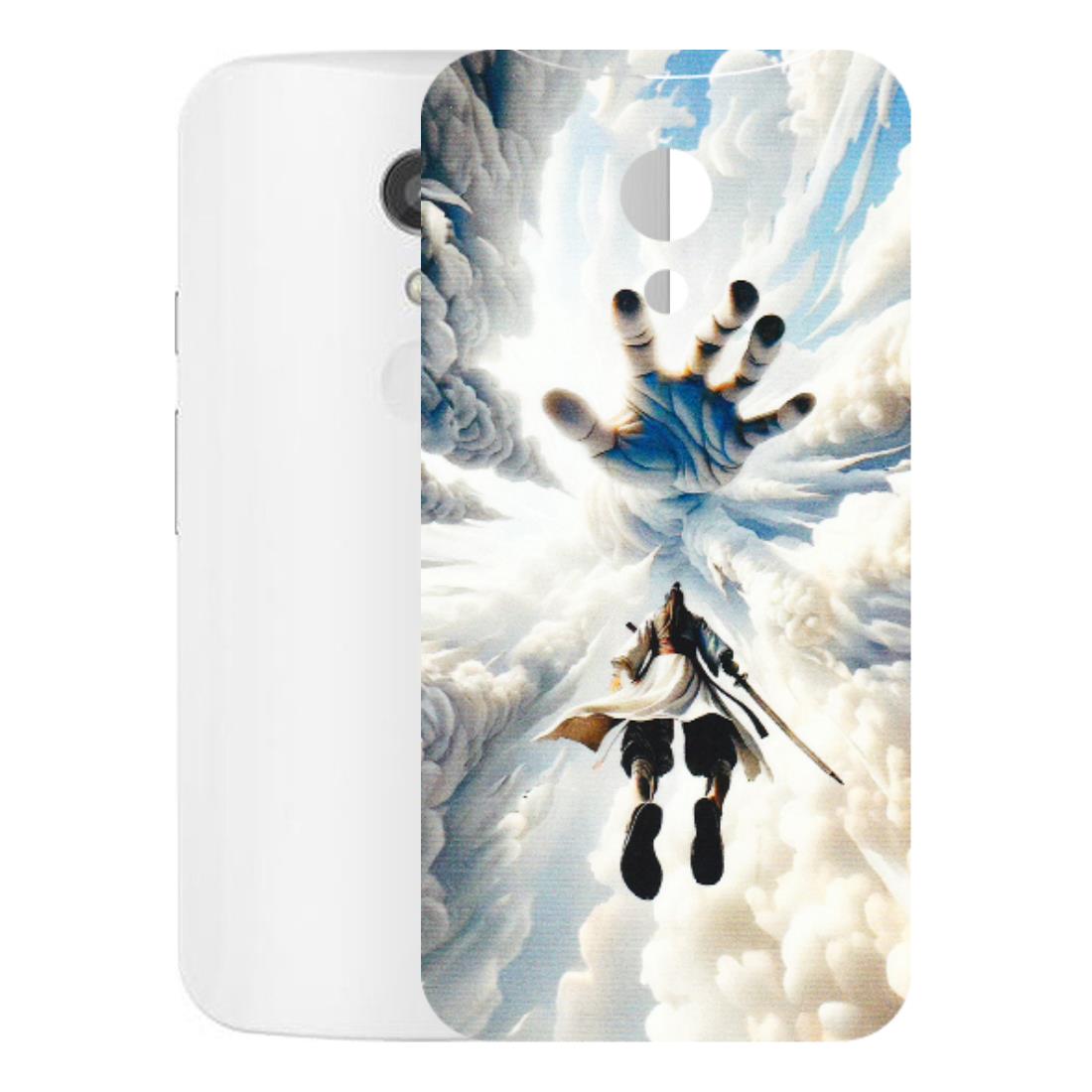 Motorola Phone Skins (All Models) - Big Hand With Monkey King - 3D Embossed Finish (L-323) Motorola Moto G2