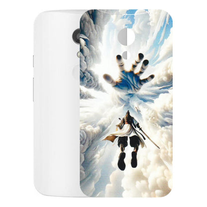 Motorola Phone Skins (All Models) - Big Hand With Monkey King - 3D Embossed Finish (L-323) Motorola Moto G2