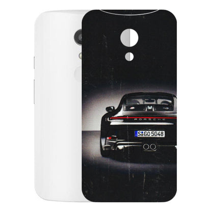 Motorola Phone Skins (All Models) - New Black Porsche GT3 - 3D Embossed Finish (L-327) Motorola Moto G2