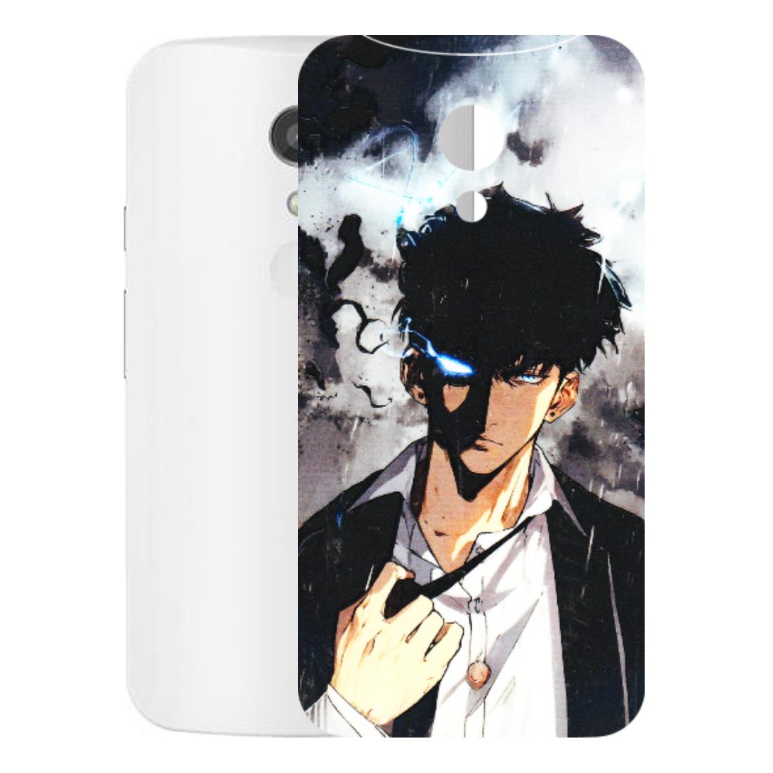 Motorola Phone Skins (All Models) - Sung Jinwoo Manhwa Anime - 3D Embossed Finish (L-328) Motorola Moto G2