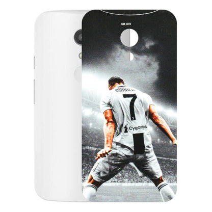 Motorola Phone Skins (All Models) - Ronaldo CR7 Crazy - 3D Embossed Finish (L-44) Motorola Moto G2