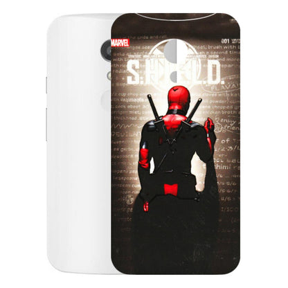 Motorola Phone Skins (All Models) - Deadpool - 3D Embossed Finish (L-56) Motorola Moto G2