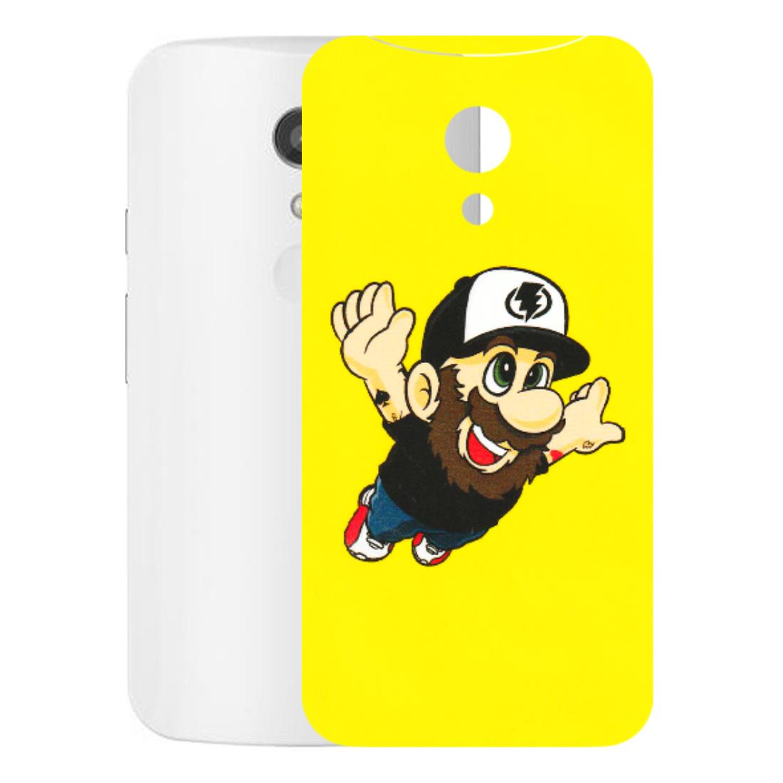 Motorola Phone Skins (All Models) - Flying Beardo - 3D Embossed Finish (L-60) Motorola Moto G2