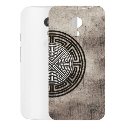 Motorola Phone Skins (All Models) - Mysterious Circular Design - 3D Embossed Finish (L-63) Motorola Moto G2