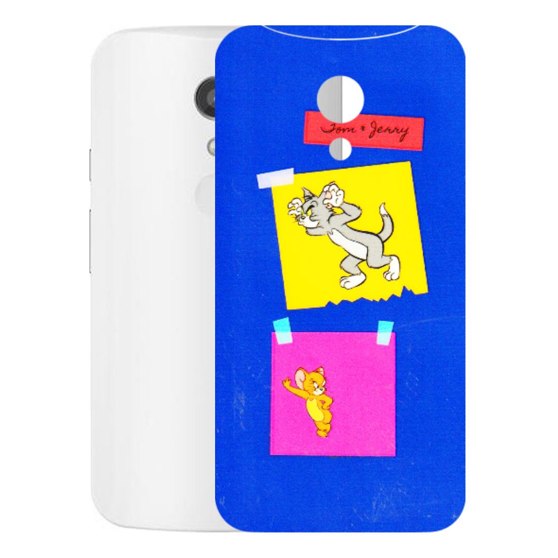 Motorola Phone Skins (All Models) - Tom N Jerry Sticky Notes - 3D Embossed Finish (L-88) Motorola Moto G2