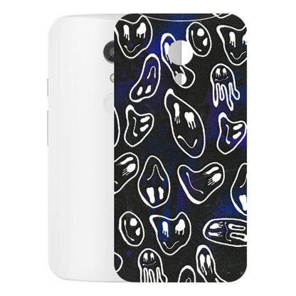 Motorola Phone Skins (All Models) - Distorted Smileys - 3D Embossed Finish (L-92) Motorola Moto G2