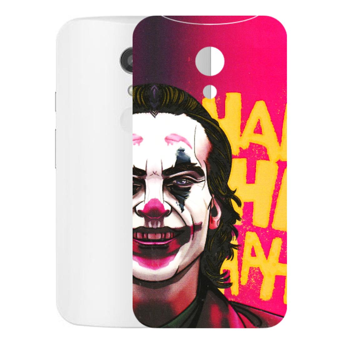 Motorola Phone Skins (All Models) - Joker Evil Laugh - 3D Embossed Finish (L-97) Motorola Moto G2