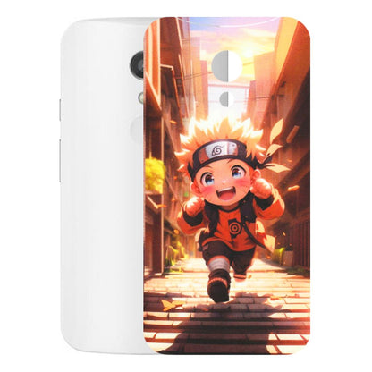 Motorola Phone Skins (All Models) - Naruto Cute Toon Running - Matte Finish (M-04) Motorola Moto G2
