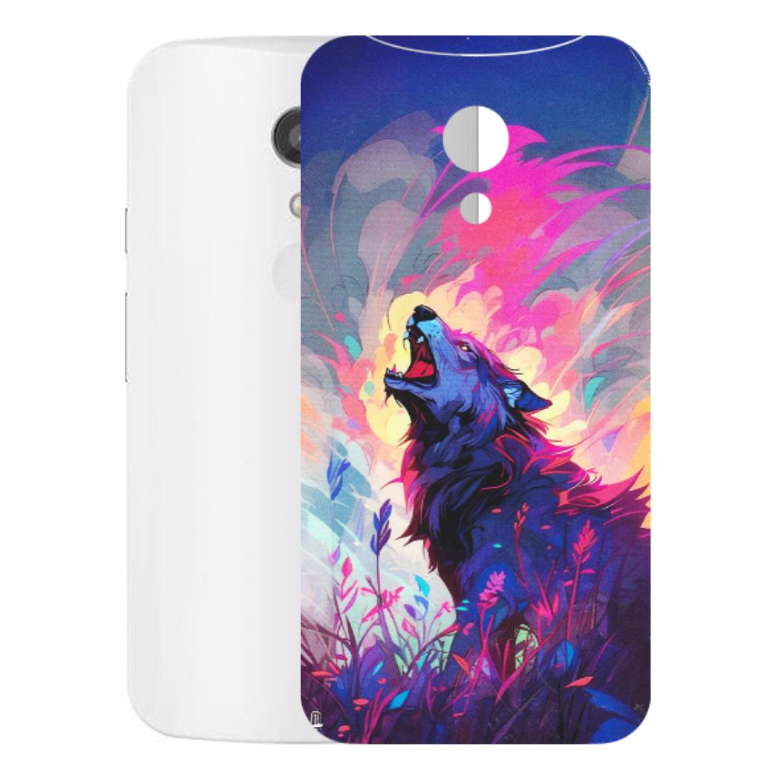 Motorola Phone Skins (All Models) - New Wild Wolf Abstract - Matte Finish (M-125) Motorola Moto G2