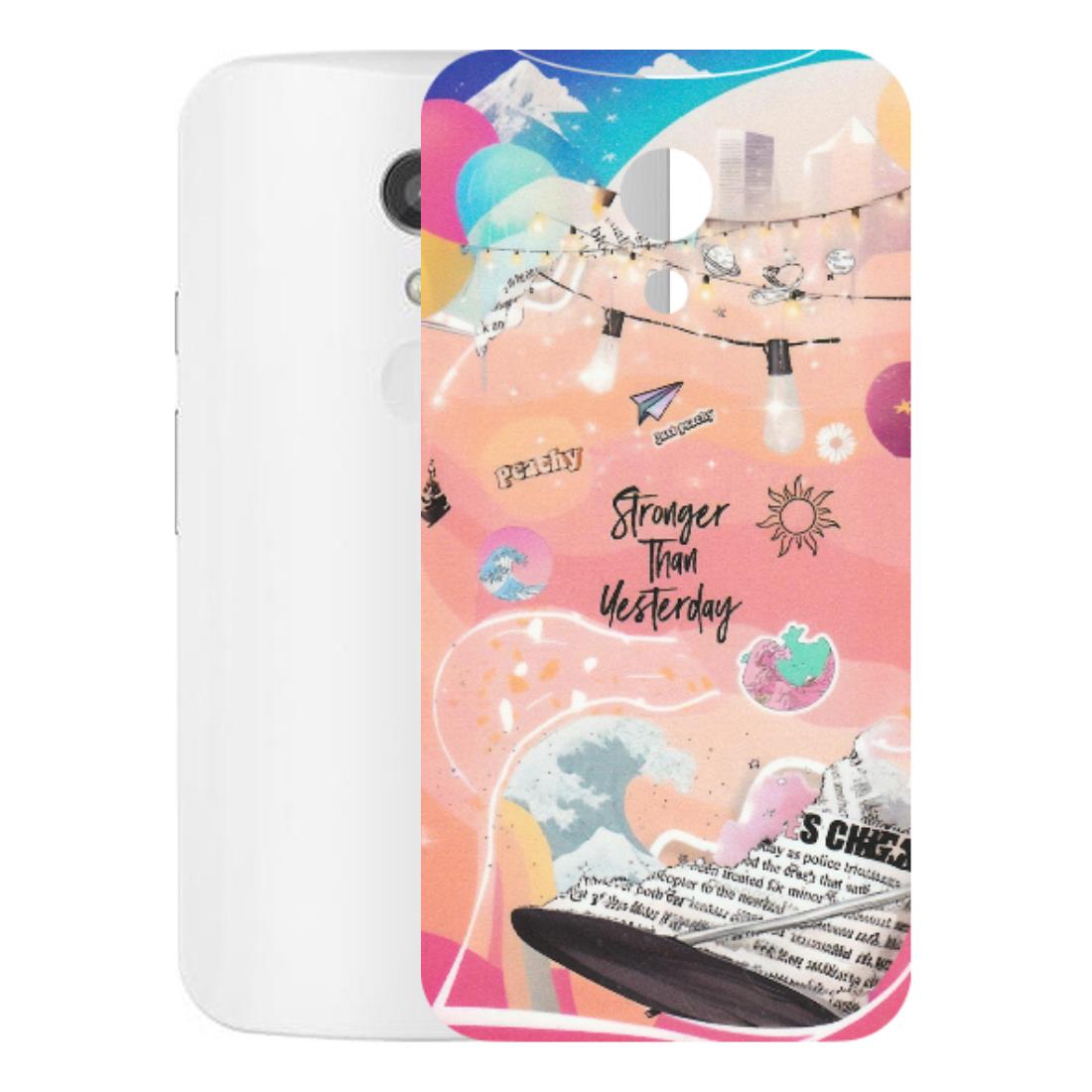 Motorola Phone Skins (All Models) - Stronger Then Yesterday - Matte Finish (M-128) Motorola Moto G2