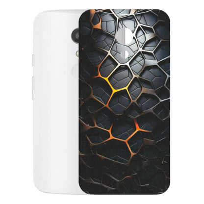Motorola Phone Skins (All Models) - New Abstract Graphite Tiles - Matte Finish (M-130) Motorola Moto G2