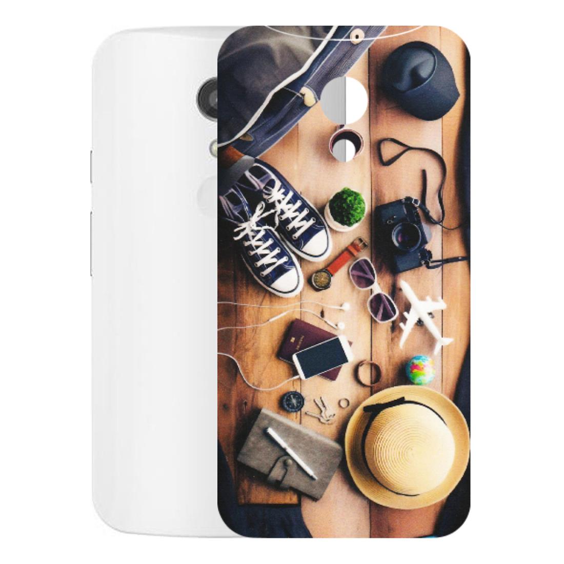 Motorola Phone Skins (All Models) - Travel Wanderlust - Matte Finish (M-133) Motorola Moto G2