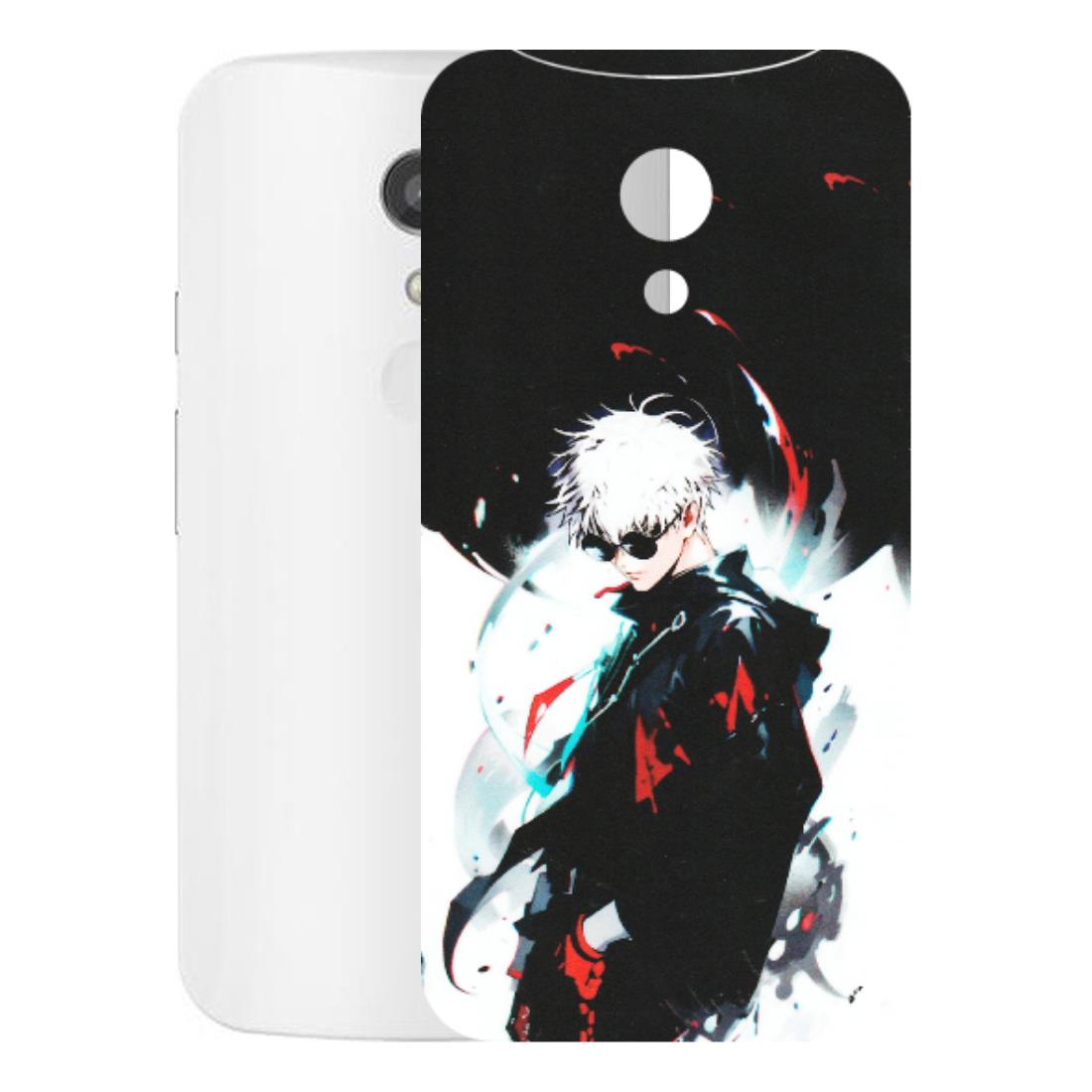 Motorola Phone Skins (All Models) - Gojo Powerful Charater Kaisen Anime - Matte Finish (M-144) Motorola Moto G2