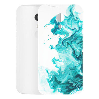 Motorola Phone Skins (All Models) - Sky Blue Abstract Colour - Matte Finish (M-146) Motorola Moto G2