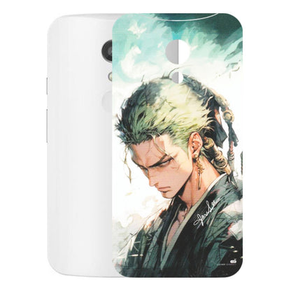 Motorola Phone Skins (All Models) - Pirate Hunter One Piece Anime - Matte Finish (M-157) Motorola Moto G2