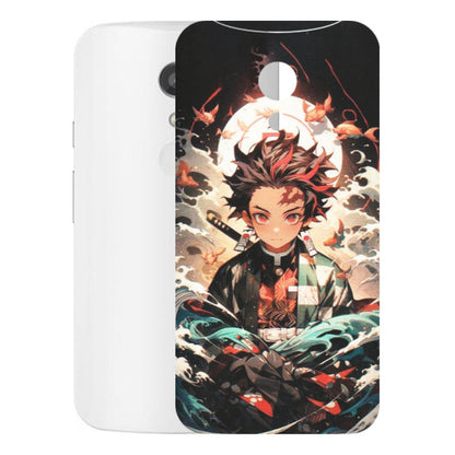 Motorola Phone Skins (All Models) - Tanjiro Demon Slayer Anime - Matte Finish (M-158) Motorola Moto G2