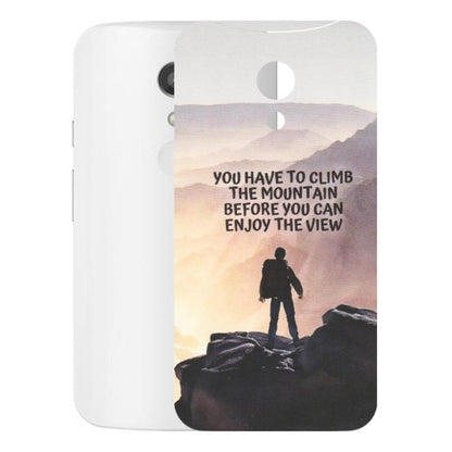 Motorola Phone Skins (All Models) - Motivational Hiking Mountain - Matte Finish (M-28) Motorola Moto G2