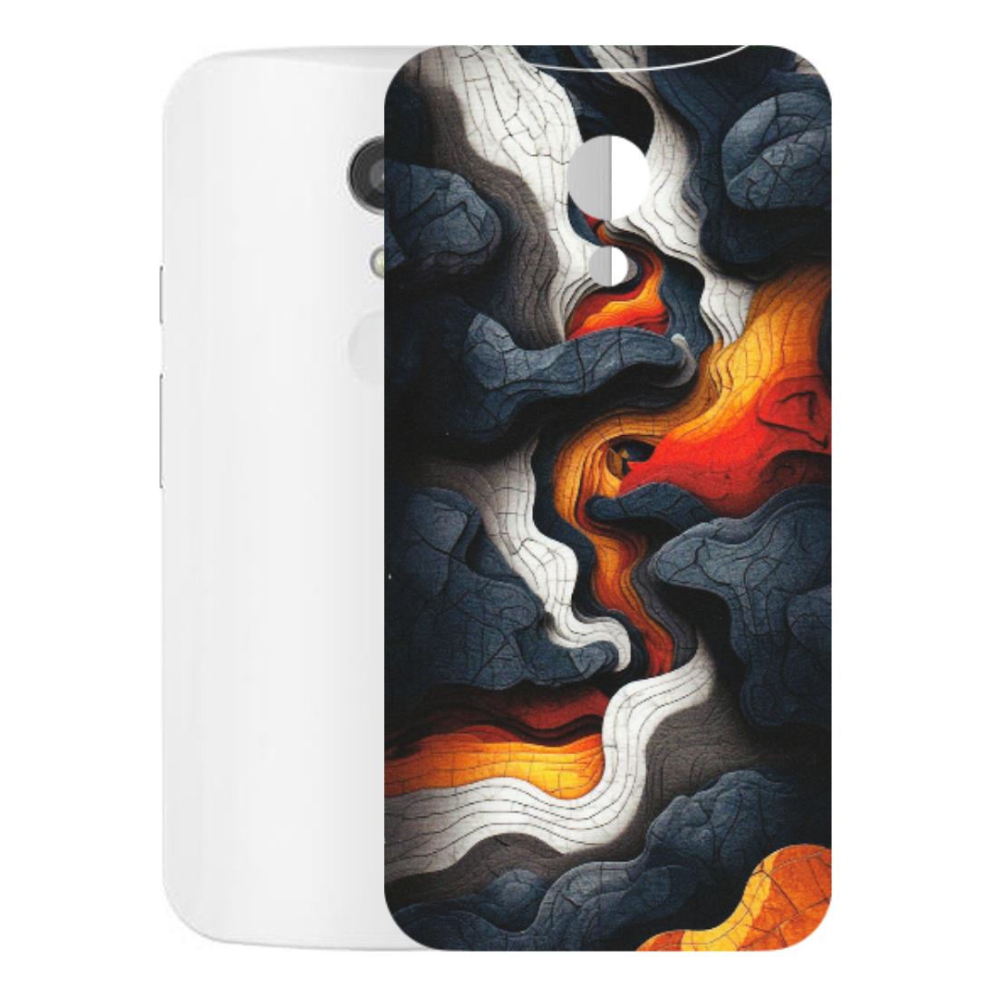 Motorola Phone Skins (All Models) - Abstract Volcanic Layers - Matte Finish (M-52) Motorola Moto G2
