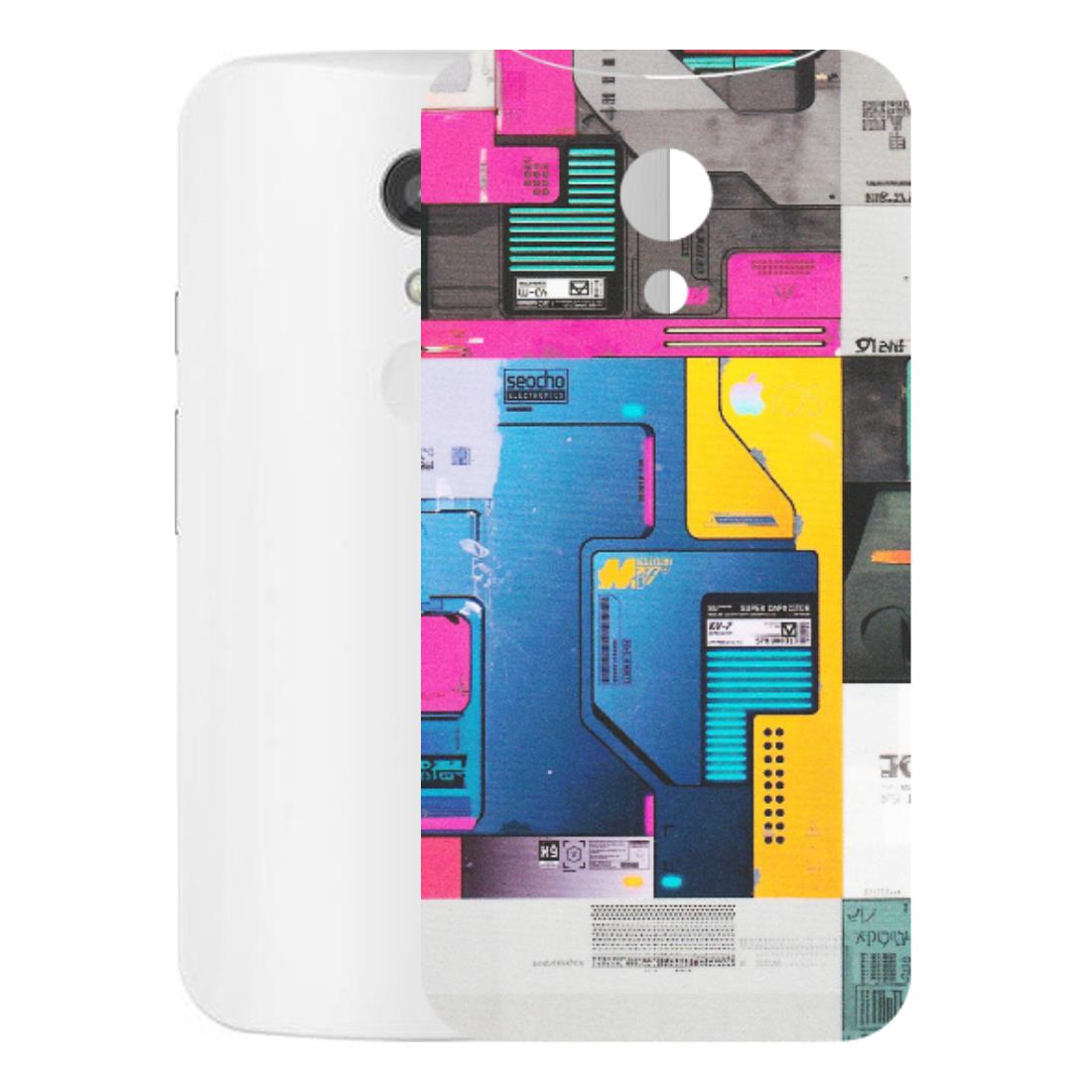 Motorola Phone Skins (All Models) - Colourfull Motherboard Internals - Matte Finish (M-55) Motorola Moto G2