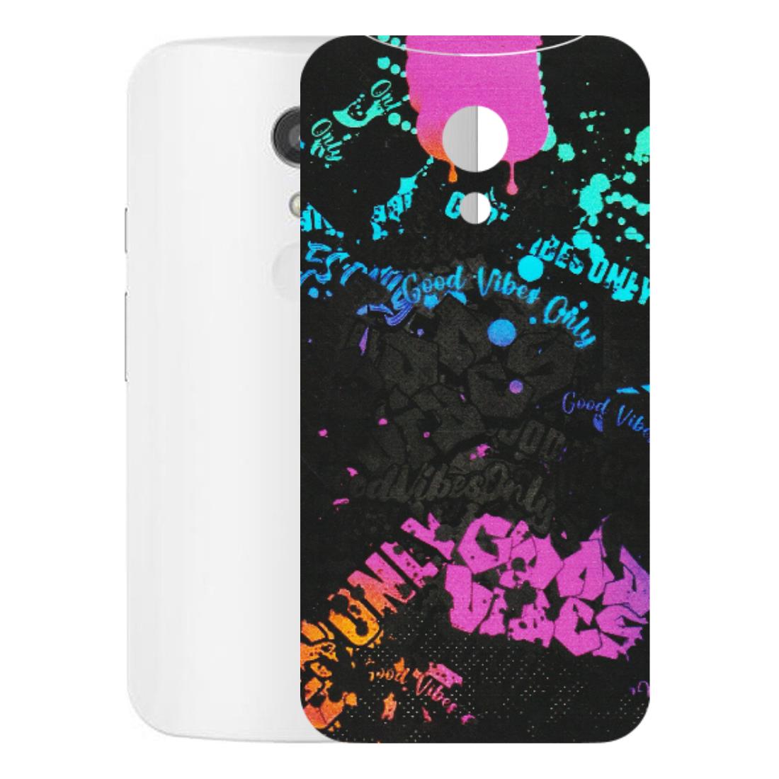 Motorola Phone Skins (All Models) - Majestic Black Vibes - Matte Finish (M-62) Motorola Moto G2