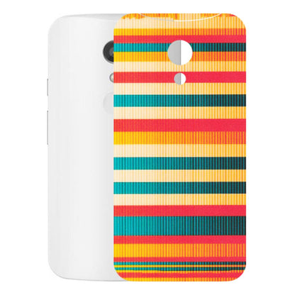 Motorola Phone Skins (All Models) - Colourful Stripes Soothing Effect - Matte Finish (M-86) Motorola Moto G2