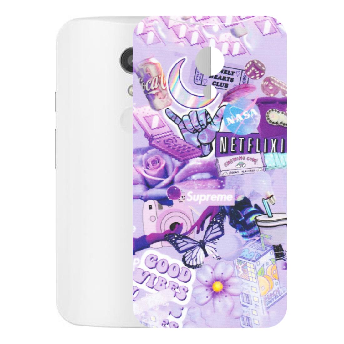 Motorola Phone Skins (All Models) - Supreme Purple Magic - Matte Finish (M-88) Motorola Moto G2