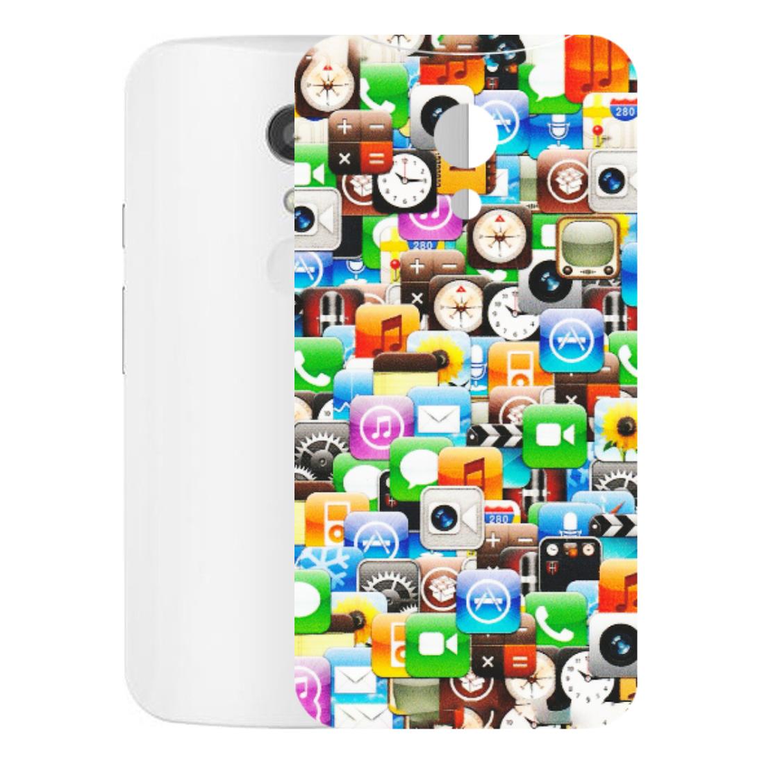 Motorola Phone Skins (All Models) - All Apple Icons - Matte Finish (M-93) Motorola Moto G2