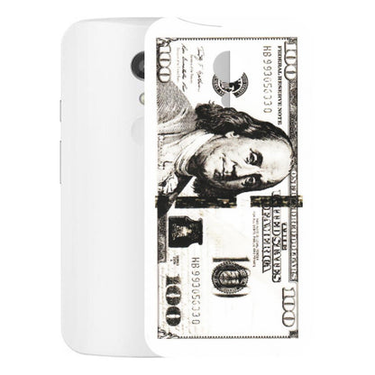 Motorola Phone Skins (All Models) - 100 Dollar Currency - Transparent Finish (T-01) Motorola Moto G2