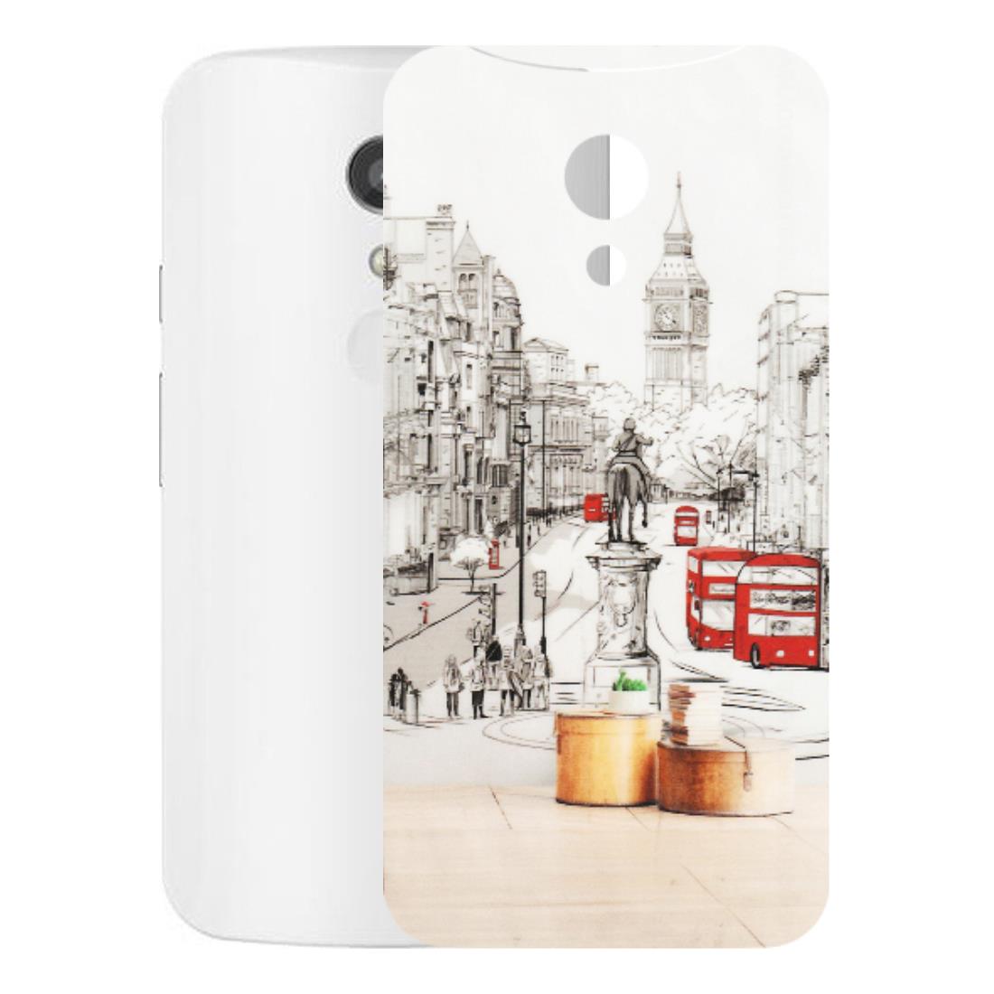 Motorola Phone Skins (All Models) - London Street - Transparent Finish (T-02) Motorola Moto G2