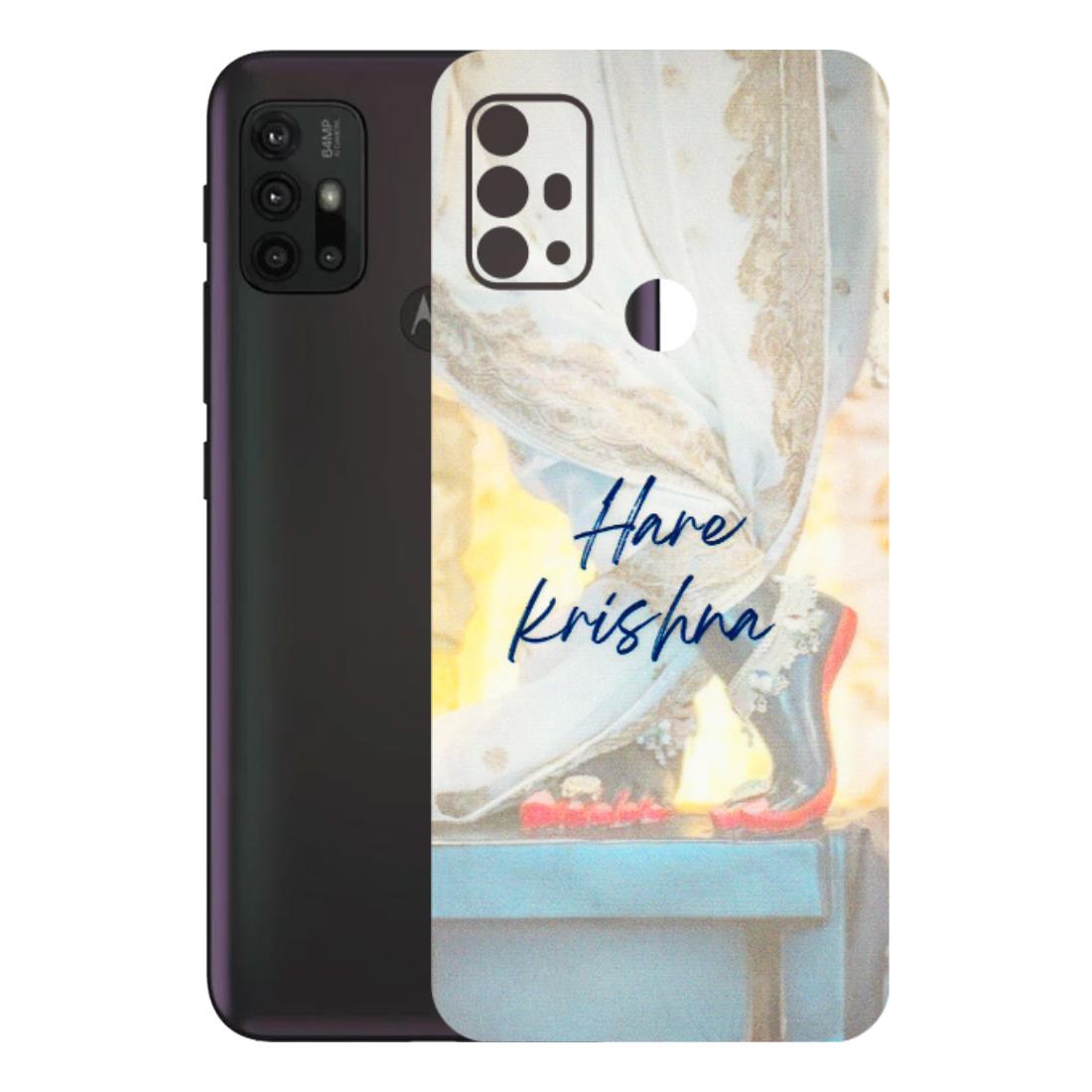 Motorola Phone Skins (All Models) - Hare Krishna - 3D Embossed Finish (L-03) Motorola Moto G30
