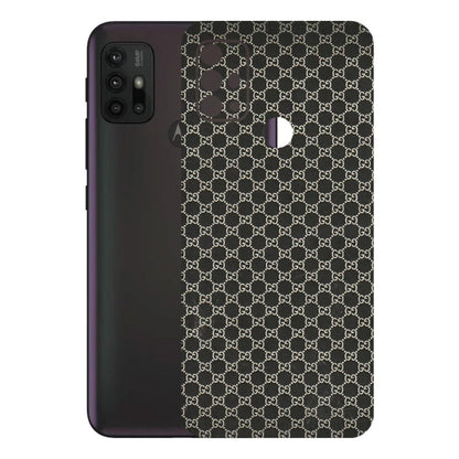 Motorola Phone Skins (All Models) - Black G Print - 3D Embossed Finish (L-109) Motorola Moto G30