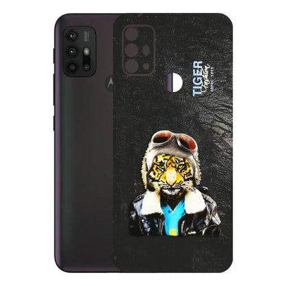 Motorola Phone Skins (All Models) - Rider Tiger - 3D Embossed Finish (L-113) Motorola Moto G30