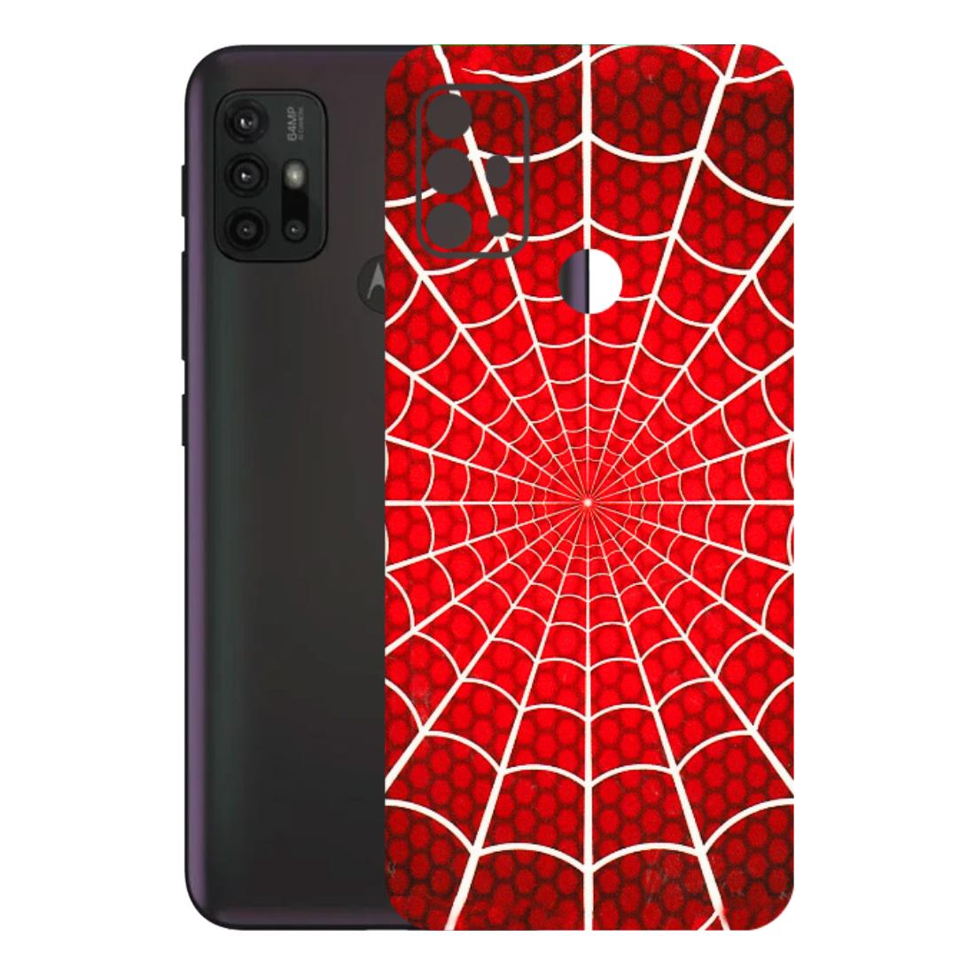 Motorola Phone Skins (All Models) - Classic Spidey Web - 3D Embossed Finish (L-115) Motorola Moto G30