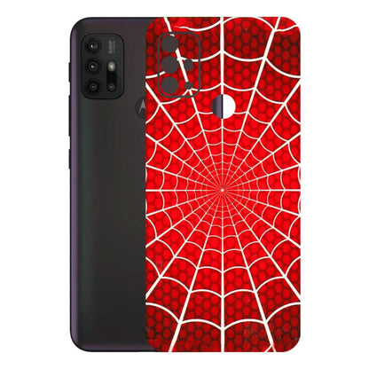 Motorola Phone Skins (All Models) - Classic Spidey Web - 3D Embossed Finish (L-115) Motorola Moto G30